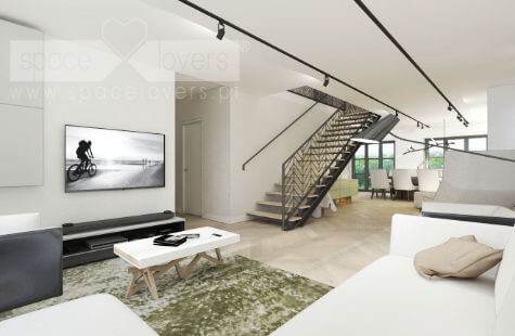 3D da Sala da Reabilitação Moradia Restelo