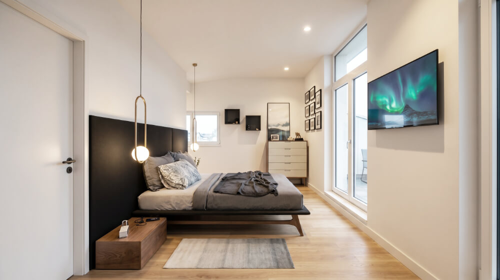Remodelação de Moradia na Varzea de Sintra. Quarto suite, com closet e IS suite